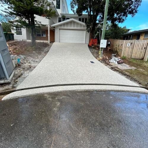 new driveway installed